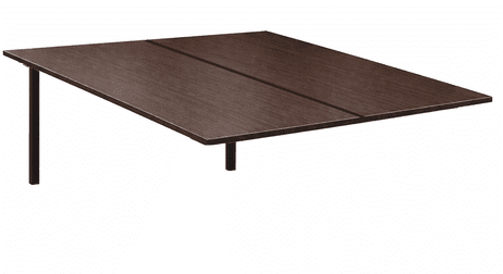 2-Person Solid Hardwood Benching Workstation w/ 66