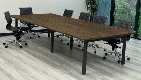 12' x 4' Solid Wood Board Room Table