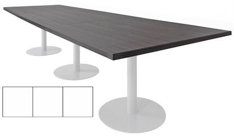 12' x 4' Rectangular Disc Base Conference Table