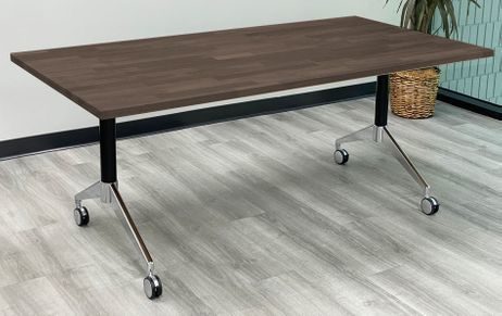 Solid Wood Flip Top Training Table - 71