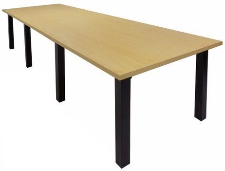 12' x 4' Conference Table w/Square Post Legs