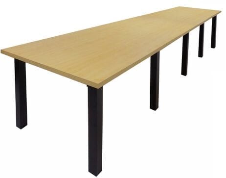 14' x 4' Conference Table w/Square Post Legs