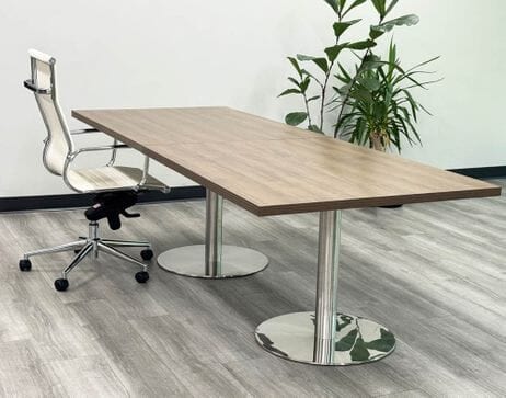 6'x4' / 8'x3' Conference Table w/Steel Disc Bases - See Other Sizes