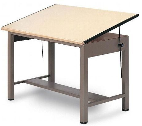 Professional Grade Steel Post Drawing Table
