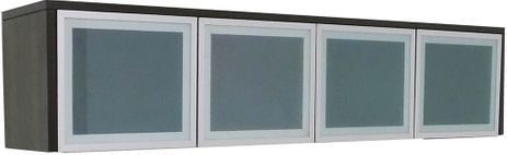 TrendSpaces Wall Mount Glass Door Hutch