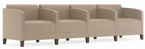 Fremont 500 lbs 4-Seater w/Center Arms in Standard Fabric or Vinyl