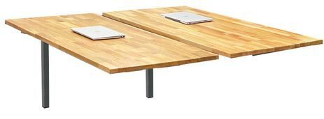 2-Person Solid Wood Technology Table w/ 66