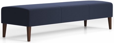 Luxe 3-Seat Bench in Standard Fabric/Vinyl