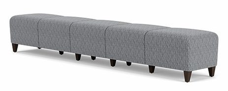 Siena 5 Seat Bench in Upgrade Fabric or Healthcare Vinyl
