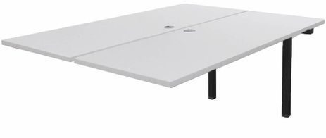 5' Add-On Technology Table w/Two 60 x 24 Worksurfaces