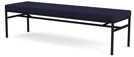 Avon 3-Seat Fully Upholstered Bench - Standard Fabric or Vinyl