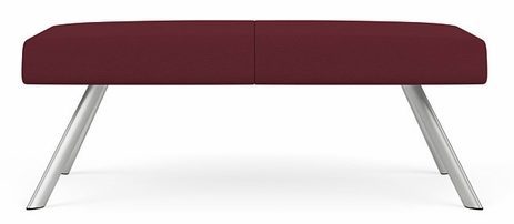 Willow 600 lb. Cap. 2-Seat Bench in Standard Fabric/Vinyl