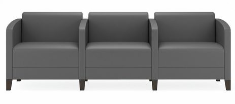Fremont 500 lbs 3-Seater w/Center Arms in Upgrade Fabric or Healthcare Vinyl