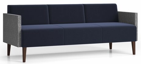 Luxe 3-Seat Sofa in Standard Fabric/Vinyl