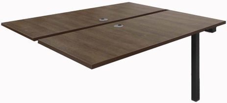 4' Add-On Technology Table w/Two 48 x 24 Worksurfaces