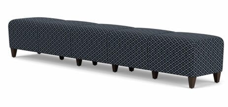 Siena 5 Seat Bench in Upgrade Fabric or Healthcare Vinyl