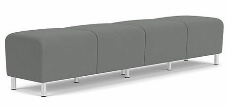 Ravenna 4 Seat Bench in Standard Fabric or Vinyl