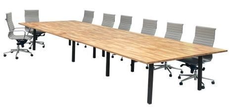 18'x 6' Solid Wood Board Room Table