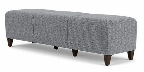 Siena 3 Seat Bench in Upgrade Fabric or Healthcare Vinyl