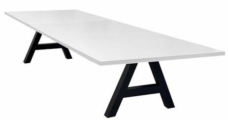 10' Rectangular Conference Table with Metal A-Frame Base