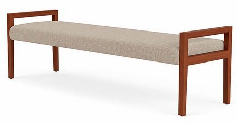 Brooklyn 3-Seat Backless Bench in Upgrade Fabric/Healthcare Vinyl