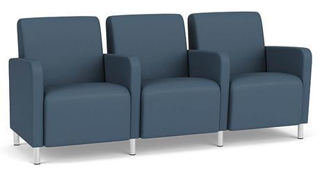 Ravenna 3 Seats w/ Center Arms  in Standard Fabric or Vinyl