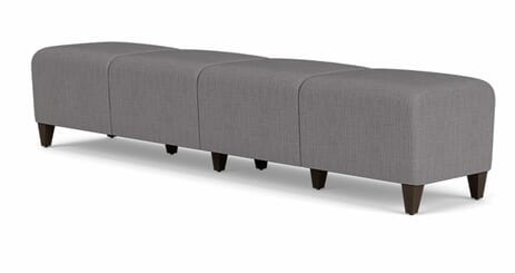 Siena 4 Seat Bench in Upgrade Fabric or Healthcare Vinyl