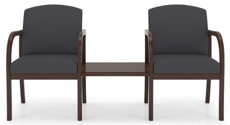 2-Arm Chairs w/Center Table