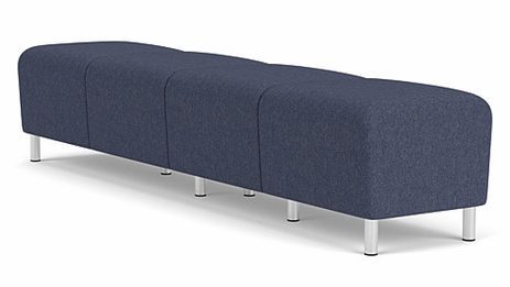 Ravenna 3 Seat Bench in Upgrade Fabric or Healthcare Vinyl