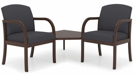 Weston 2-Arm Chairs w/Corner Table