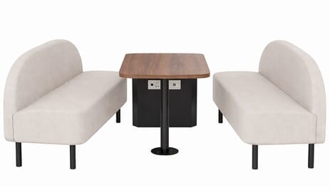 Two Bench and Powered Table Set for Y14455