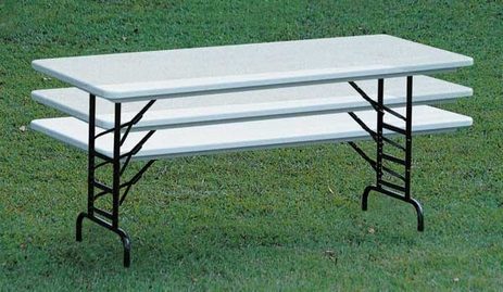 Adjustable Height Resin Folding Tables in 6 Colors! - 24