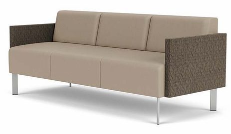 Luxe 3-Seat Sofa in Upgrade Fabric/Healthcare Vinyl