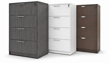 4-Drawer Laminate Lateral Files