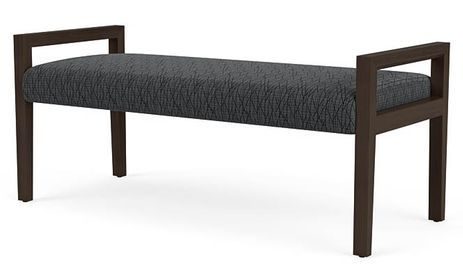 Brooklyn 2-Seat Backless Bench in Upgrade Fabric/Healthcare Vinyl
