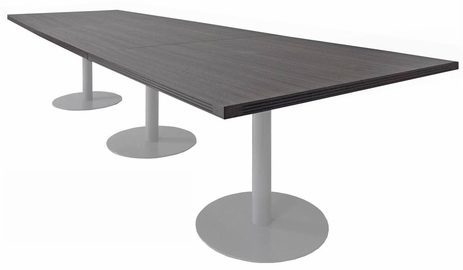 12' x 4' Rectangular Disc Base Conference Table