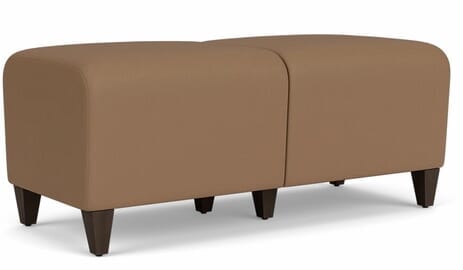 Siena 2 Seat Bench in Upgrade Fabric or Healthcare Vinyl