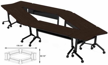 Diamond Shape Conference Table Package