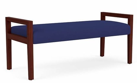Brooklyn 2-Seat Backless Bench in Standard Fabric/Vinyl