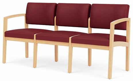 Lenox 3 Seat Sofa in Upgrade Fabric or Healthcare Vinyl
