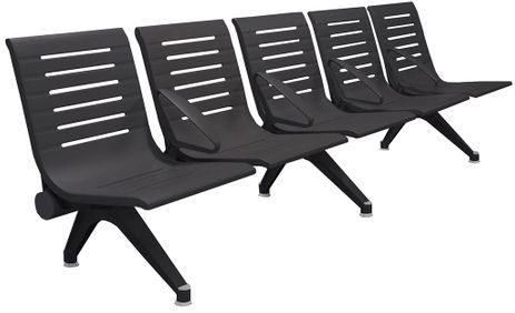 Ascend 5-Seat Beam Seater in Black Shadow