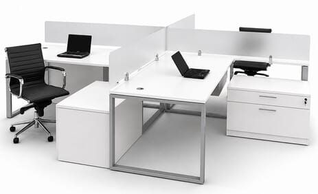 TrendSpaces Basic Open Office 4-Workstation Cluster