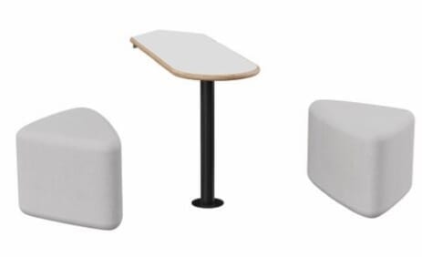 Two Bench and Table Set for Y14454