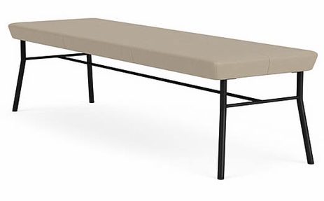 Mystic 3 Seat Bench in Upgrade Fabric or Healthcare Vinyl