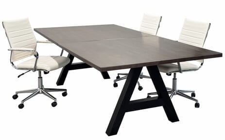 8�x4� Solid Wood A-Frame Conference Table