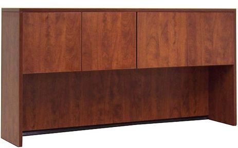 Cherry Laminate 4-Door Storage Hutch