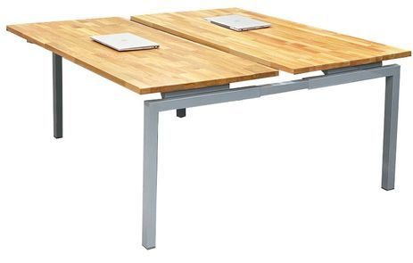 2-Person Solid Wood Technology Table w/ 66