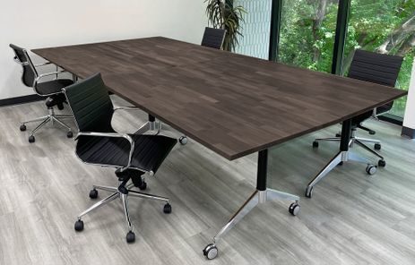 Solid Wood Modular Flip Top Conference Table - 72