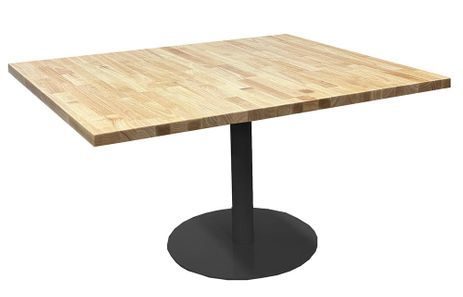 3' x 4' Solid Wood Top w/ Steel Disc Base - Add-On