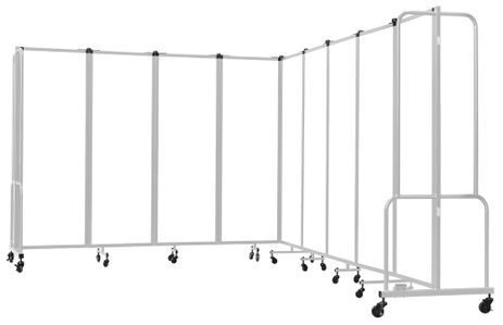 17.5'W x 6'H Whiteboard Folding Mobile Room Divider